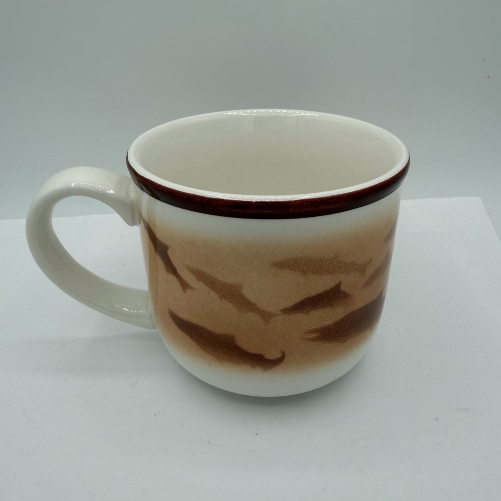 Big Sky Lodge Stoneware Collection Thomas Norby Alaska Fish Fishing AK Rustic